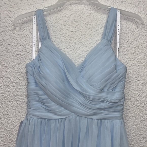 AZAZIE Women’s Angie Sky Blue Formal or Bridesmaids Dress Size 12 - Picture 6 of 9